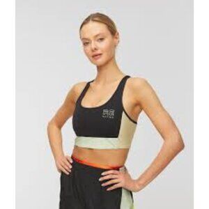 PE Nation Logo Initialise Sports Bra Woman's Sz L Colorblock Mesh